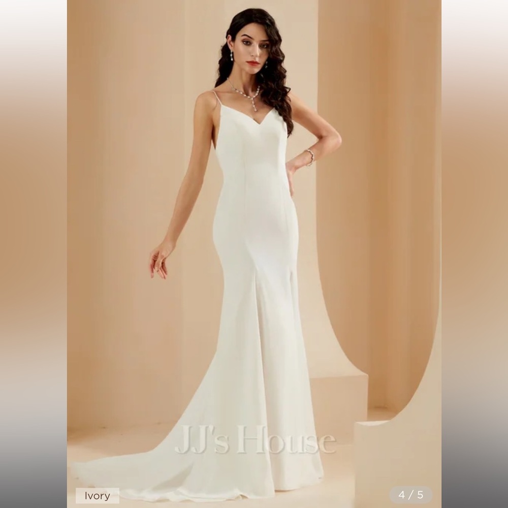 JJ House Ivory Wedding Dress